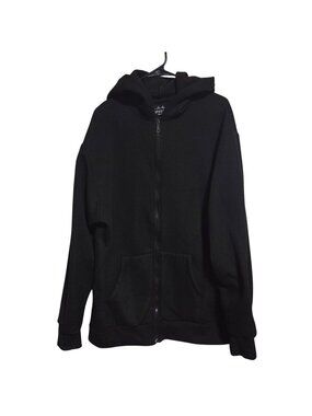 Sahara Club Hoodie Mens Size 2XL Black Full Zip Casual Jacket Hood Pockets